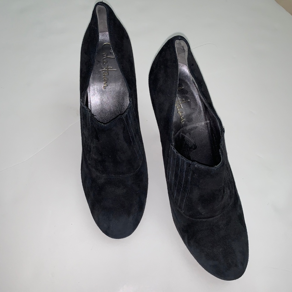 ❤️SOLD❤️COLE HAAN Air Talia SUEDE Black BOOTIE S 8 - Picture 6 of 8